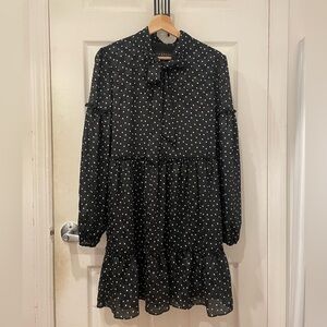 Lord & Taylor Laundry by Shelli Segal NWT Black Polka Dot Dress